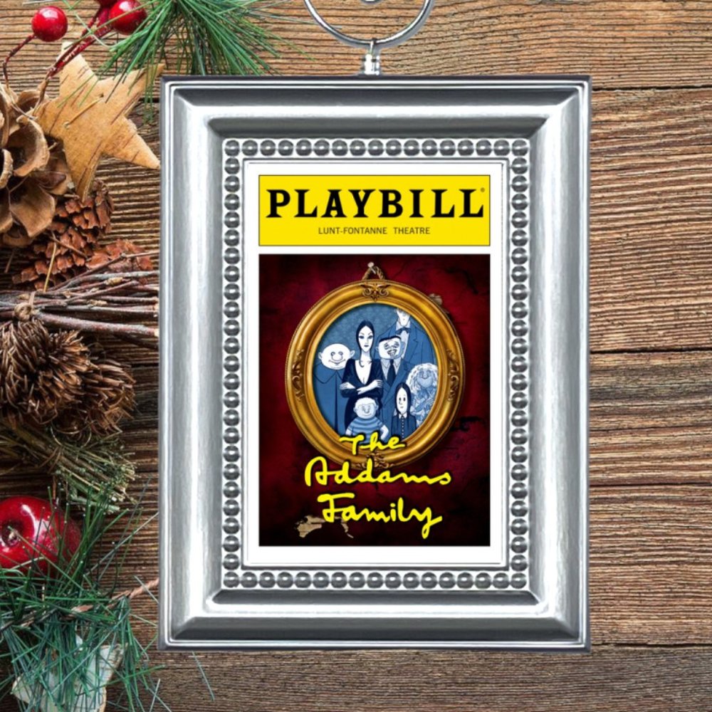 The Addams Family Broadway Musical Playbill Christmas Tree Ornament